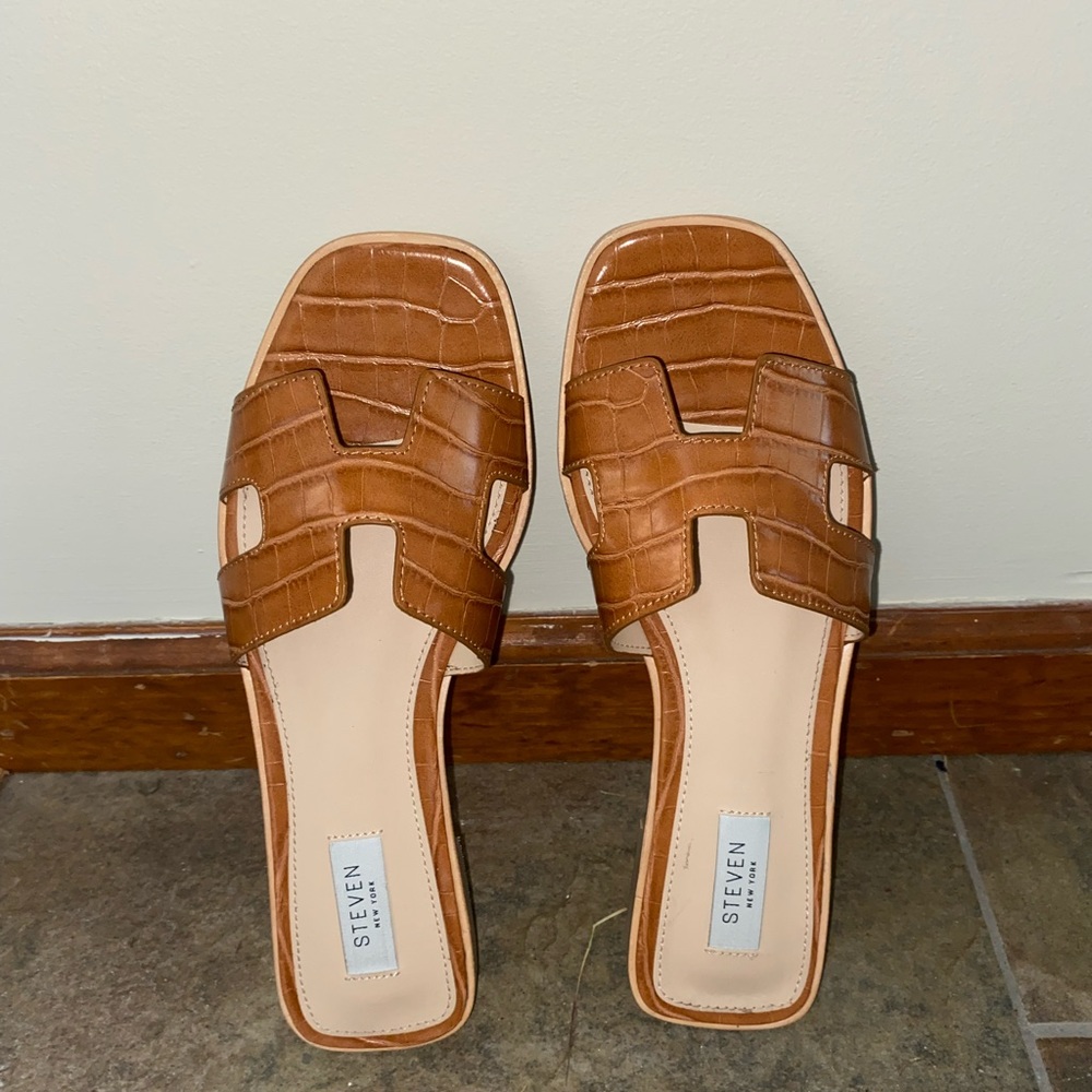 Steve Madden Hayden Cognac Multi Sandals
